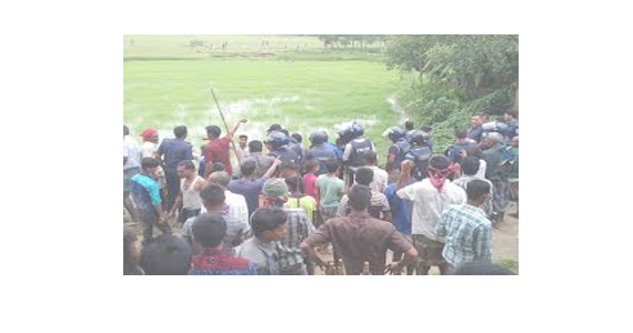 সিলেটে দুই গ্রামবাসীর মধ্যে সংঘর্ষে পুলিশসহ আহত ১০