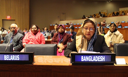 ‘বাংলাদেশ বিশ্বে রোল মডেল’ জাতিসংঘে চুমকি