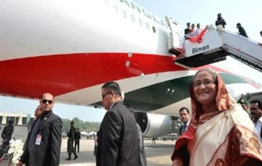 দিল্লির উদ্দেশে ঢাকা ছাড়লেন প্রধানমন্ত্রী