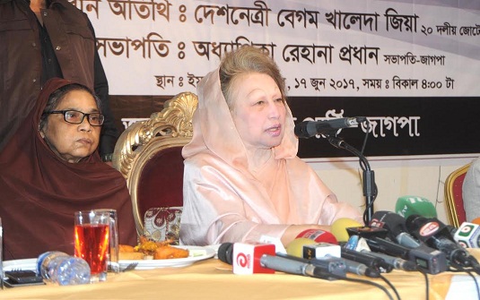 শেখ হাসিনার অধীনে নির্বাচন হতে দেয়া হবে না : খালেদা জিয়া