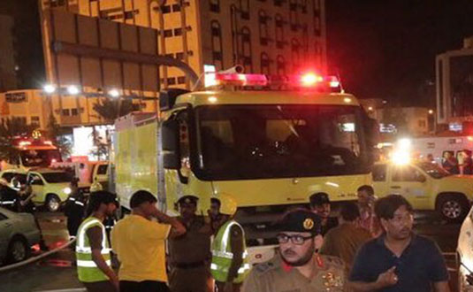 মক্কায় হোটেলে আগুন, সরিয়ে নেয়া হলো ৬০০ হাজীকে