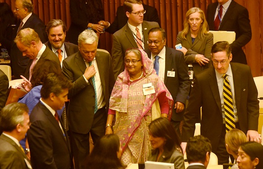 জাতিসংঘের উচ্চপর্যায়ের সভায় শেখ হাসিনা