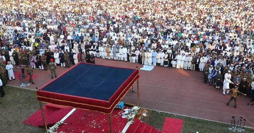 আনিসুল হকের নামাজে জানাজায় জনস্রোত