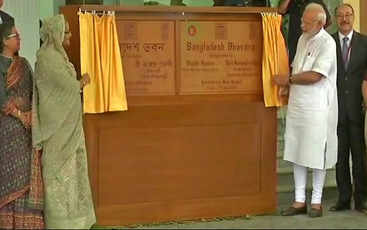 ভারতে ‘বাংলাদেশ ভবন’ উদ্বোধন করলেন শেখ হাসিনা ও নরেন্দ্র মোদী