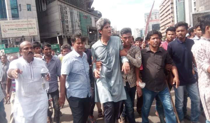 নির্বাচন কমিশন ঘেরাও মিছিলে পুলিশি হামলা, সাকিসহ আহত অর্ধশতাধিক