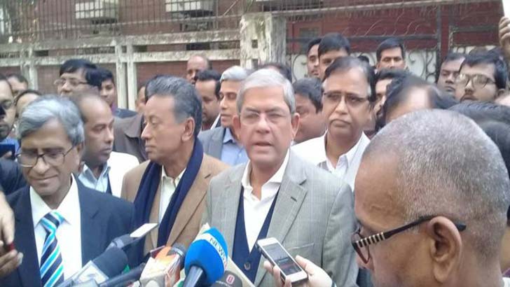 শপথ নেয়ার প্রশ্নই ওঠে না : মির্জা ফখরুল