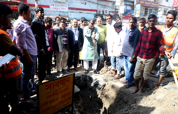 ৫৫ কোটি টাকা ব্যয়ে মাটির নিচে যাচ্ছে বিদ্যুৎ লাইন