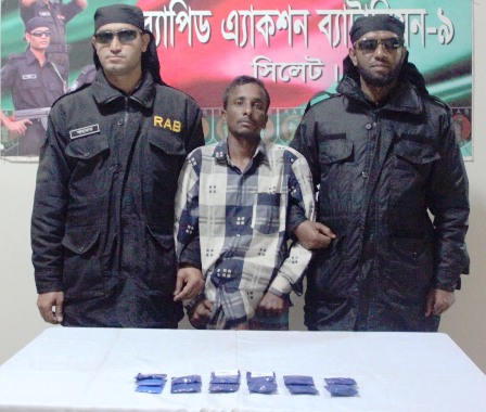 সিলেটে ২৭১৩ পিস ইয়াবাসহ মাদক ব্যবসায়ী গ্রেপ্তার