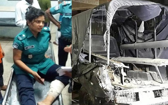 মালিবাগে পুলিশের গাড়িতে হামলার ‘দায়’ নিল আইএস