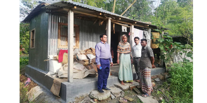 জগন্নাথপুরে প্রধানমন্ত্রীর ১৯৮টি গৃহহীন পরিবারকে নতুন ঘর