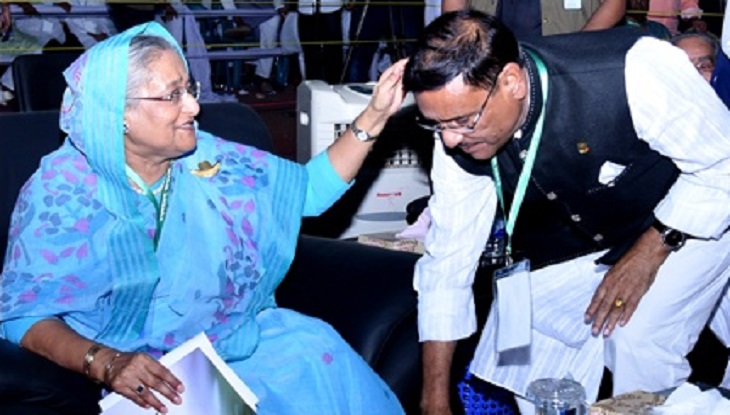 হাসিনা-কাদের’ই আওয়ামী লীগের সভাপতি-সম্পাদক নির্বাচিত