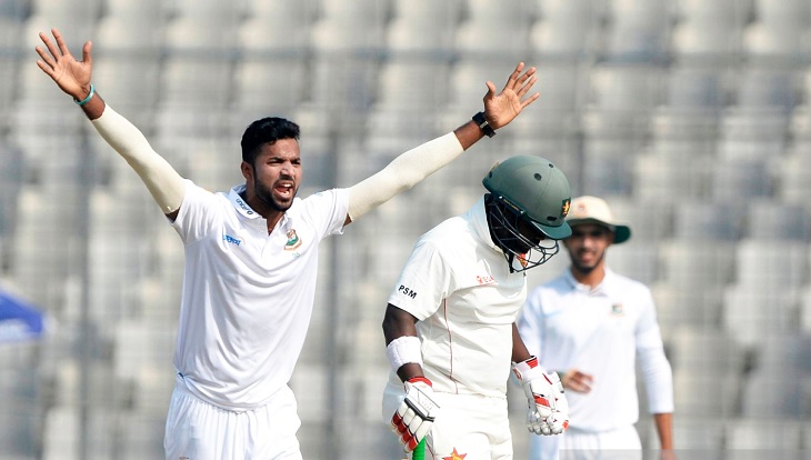 বাংলাদেশের টাইট বোলিংয়ে দেখে-শুনে খেলছে জিম্বাবুয়ে