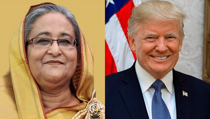 শেখ হাসিনাকে ট্রাম্পের চিঠি