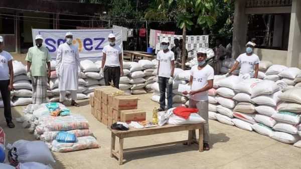 কাজলসারে স্মাইলেজ ইউকে চ্যারিটির উদ্যোগে খাদ্য সামগ্রী ও নগদ টাকা বিতরণ