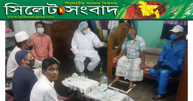 অসুস্থ বিএনপি নেতার  সয্যাপাশে এমদাদ হোসেন চৌধুরী