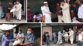 খাদিমপাড়া ইউনিয়নের ৭নং ওয়ার্ডে অসহায় দুস্থদের মাঝে ত্রাণ বিতরণ