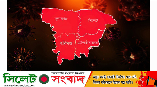 ২৪ ঘণ্টায় সিলেট বিভাগে করোনা শনাক্ত ২৯৮৬ জনের, কোন মৃত্যু নেই