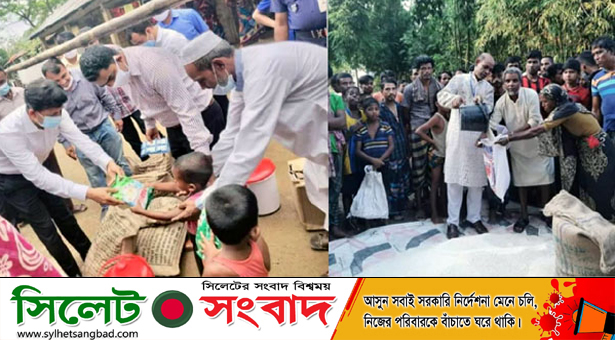 গোয়াইনঘাটে পানিবন্দি মানুষের পাশে প্রশাসন ও জনপ্রতিনিধিরা