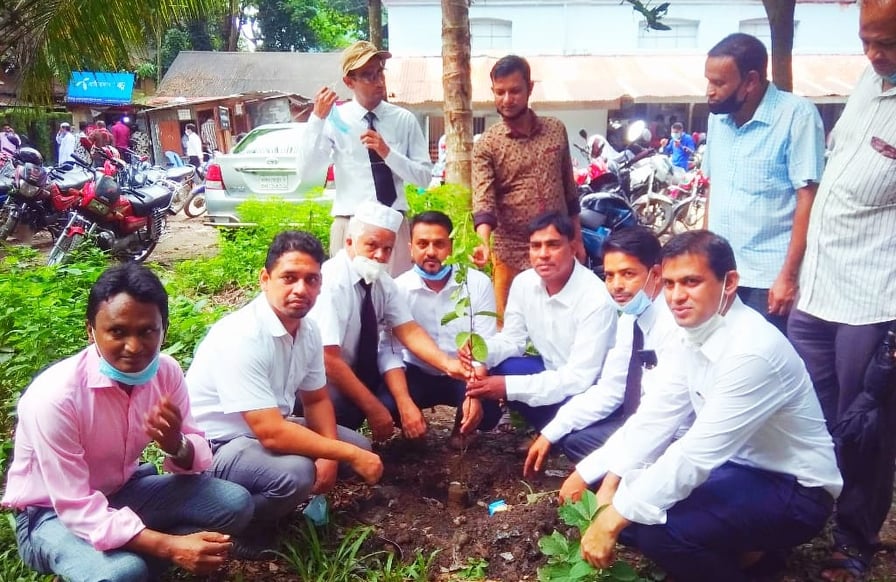 মুজিববর্ষ উপলক্ষে বৃহত্তর সিলেট গণদাবি পরিষদ কেন্দ্রীয় কমিটির বৃক্ষরোপণ
