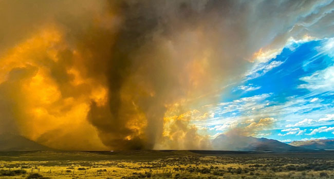 যুক্তরাষ্ট্রে ভয়ঙ্কর আগুন টর্নেডোর হানা