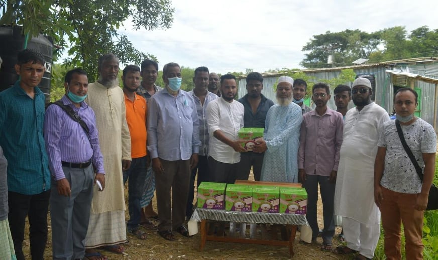 তুরুকখলা হাড়িয়ারচর জামে মসজিদে যুক্তরাজ্য প্রবাসী’র ফ্যান প্রদান