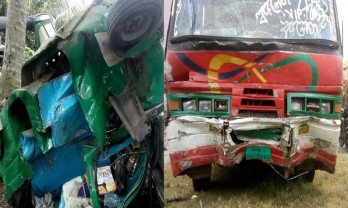 সিলেটের গোলাপগঞ্জে বাস-অটোরিকশা মুখোমুখি সংঘর্ষে নিহত ৩