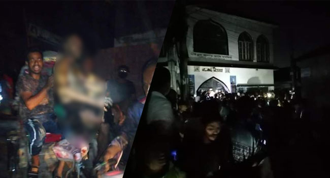 নারায়ণগঞ্জে মসজিদের এসি বিস্ফোরণ : মোনাজাত চলাকালে বিকট শব্দে বিস্ফোরণ