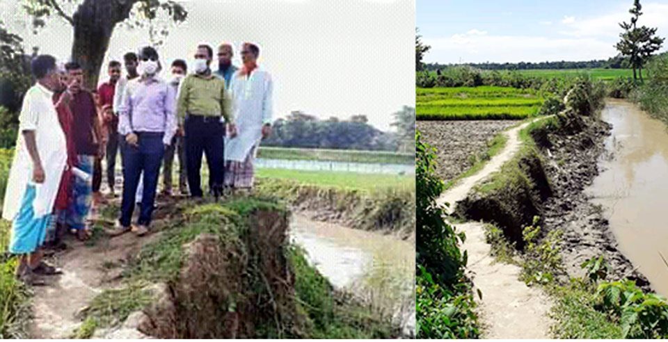 গোলাপগঞ্জে সড়ক সংস্কার না করায় দুর্ভোগে বাদেপাশার অর্ধলক্ষ জনগণ