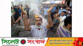 রায়হান হত্যার প্রতিবাদে মদিনা মার্কেটে টায়ার পুড়িয়ে বিক্ষোভ