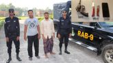 র‌্যাব-৯ এর অভিযান : গোলাপগঞ্জের হেতিমগঞ্জে রিভলবার’সহ দুই অস্ত্র ব্যবসায়ী গ্রেফতার