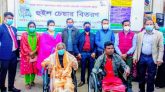 দক্ষিণ সুনামগঞ্জে হুইলচেয়ার পেলেন ২৬ জন প্রতিবন্ধী