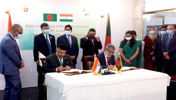 ভারতের সঙ্গে সাত সমঝোতা স্মারক ও প্রটোকল সই