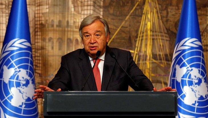 জনসম্মুখে ভ্যাকসিন নেওয়ার ঘোষণা জাতিসংঘ মহাসচিবের