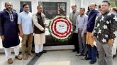 বঙ্গবন্ধুকে শ্রদ্ধা জানাতে ধানমন্ডি ৩২ নম্বরে সিলেট মহানগর আ,লীগ