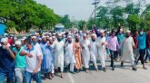 দক্ষিণ সুনামগঞ্জে হেফাজতের বিক্ষোভ মিছিল