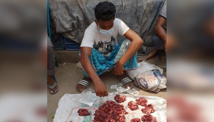 শিয়ালের মাংস’সহ যুবক আটক