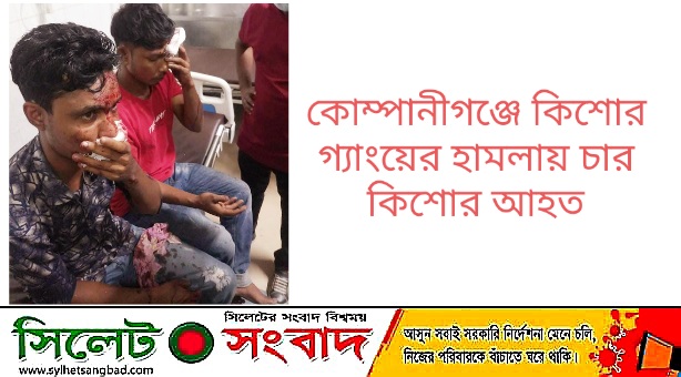 কোম্পানীগঞ্জে কিশোর গ্যাংয়ের হামলায় চার কিশোর আহত