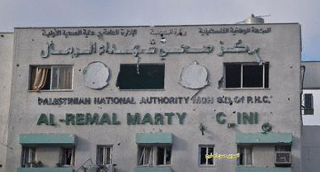 গাজার করোনা টেস্ট সেন্টারে ইসরাইলি হামলা