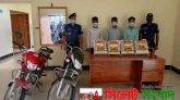 দোয়ারাবাজারে ভারতীয় জীবন বিড়ি ও মোটরসাইকেলসহ আটক ৩