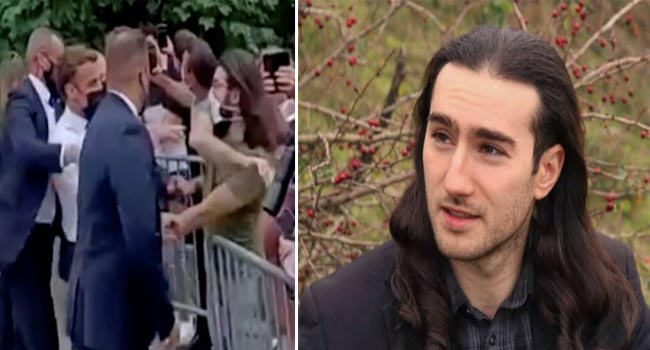 ফ্রান্সের প্রেসিডেন্ট ম্যাক্রোঁকে চড় মারা যুবককে জেলে কাটাতে হবে চার মাস