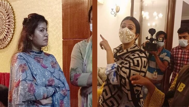 বিপুল পরিমাণে মদ-ইয়াবাসহ মডেল ফারিয়া ও মৌ আটক