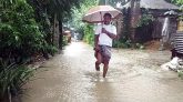 তুরুকখলা হাড়িয়ারচরের প্রধান সড়কে জলাবদ্ধতা, দূর্ভোগ পোহাচ্ছেন গ্রামবাসী