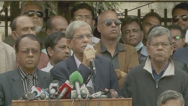 বেগম খালেদা জিয়া এদেশের অবিসংবাদিত নেতা : মির্জা ফখরুল