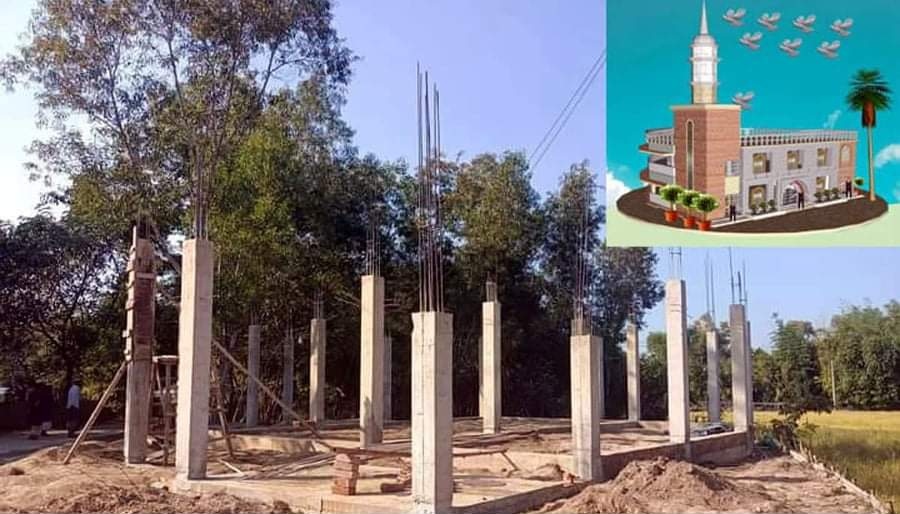 ফরিংউরা হযরত আলী (রাঃ) মসজিদের ভিত্তি প্রস্তর স্থাপন সাহায্যের আবেদন