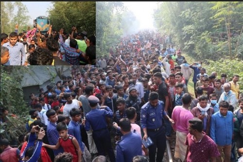 নীলফামারীতে ট্রেনে কাটা পড়ে একই পরিবারের ৩ শিশুসহ নিহত ৪