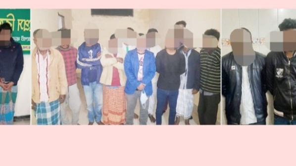 সিলেটে পুলিশের সাঁড়াশি অভিযানে গ্রেফতার-১৪