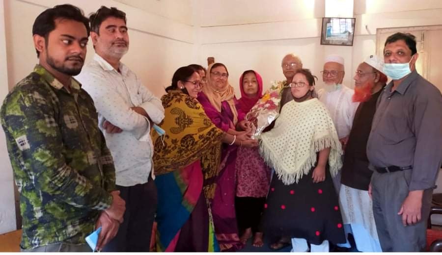 সংগঠক জহিরকে প্রতিবন্ধী স্বেচ্ছাসেবী সংগঠনগুলোর সংবর্ধনা