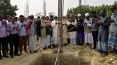 তুরুকখলা হাড়িয়ারচর জামে মসজিদের ৩ তলা বিশিষ্ট ভবনের ভিত্তিপ্রস্তর স্থাপন