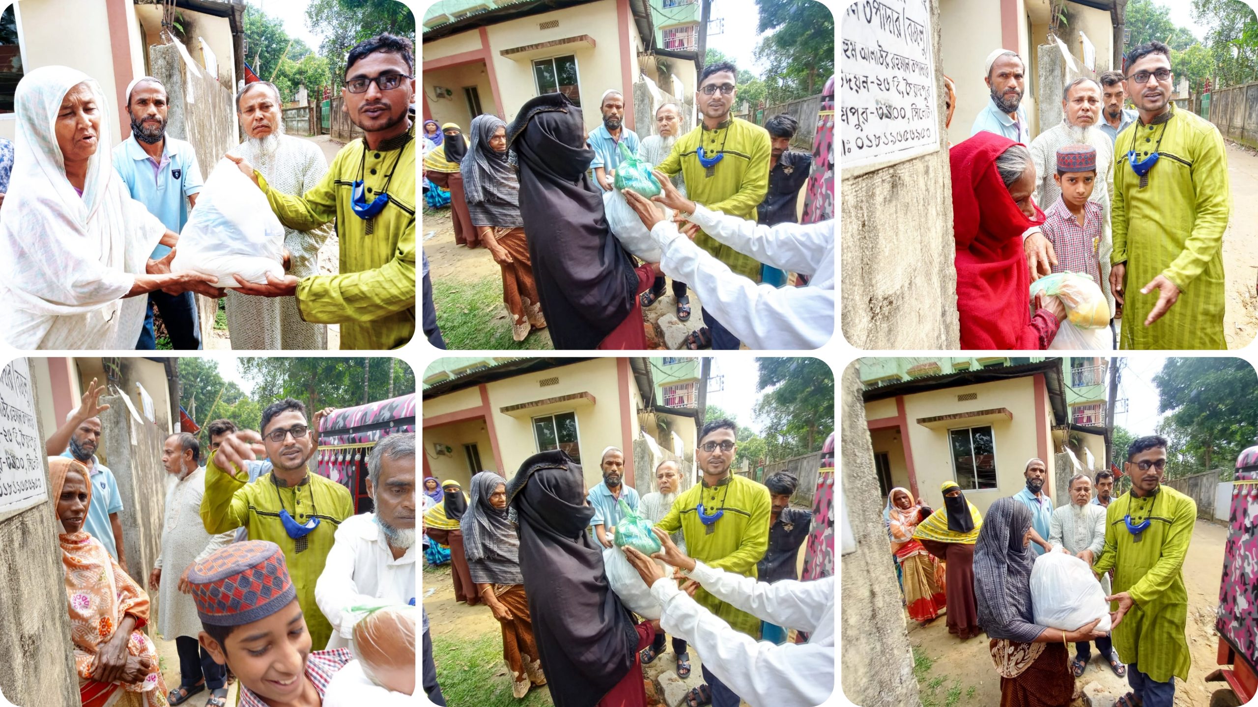 মরহুম আফতাব আলী খান ফাউন্ডেশনের পক্ষ থেকে খাদ্য সামগ্রী বিতরণ