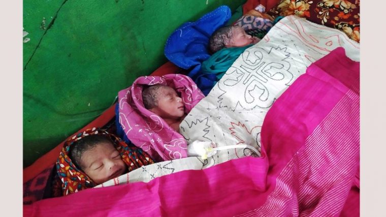 সিজার ছাড়াই তিন সন্তানের জন্ম দিলেন শামসুন্নাহার